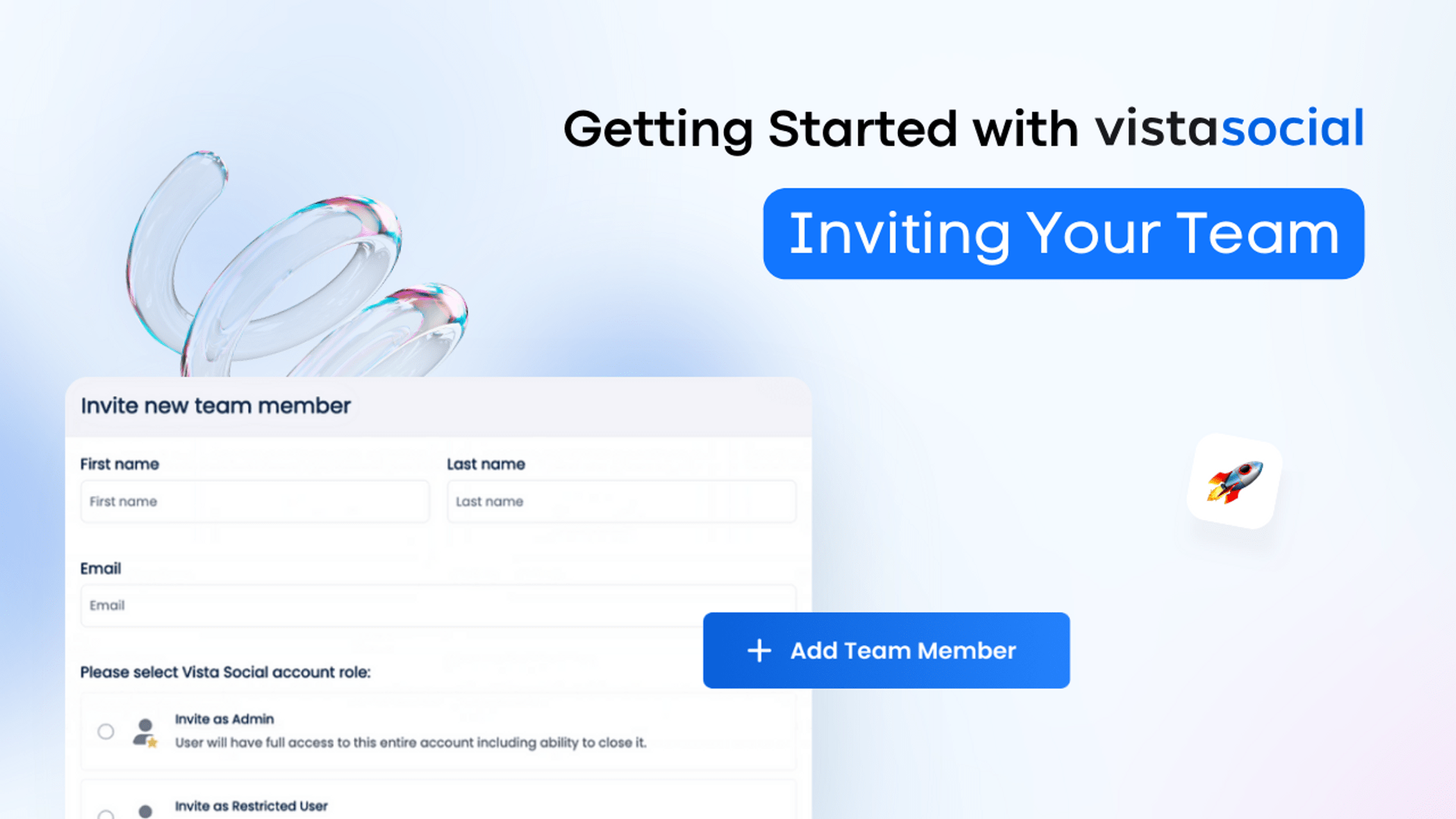 Getting Started with Vista Social: Inviting Your Team